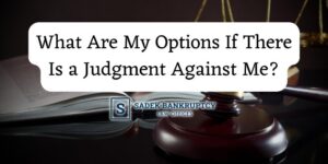 judgment against me