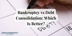 bankruptcy vs debt consolidation