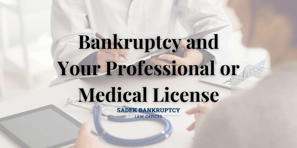 bankruptcy and professional licenses