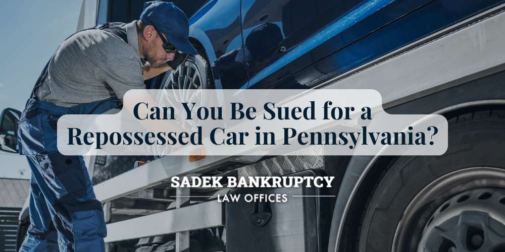 can you be sued for a repossessed car