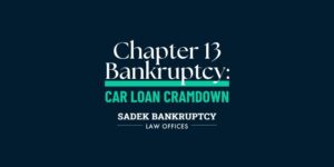 Chapter 13 Bankruptcy Car Loan Cramdown